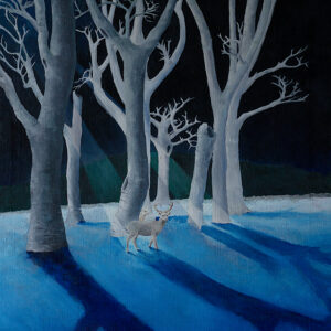 The Birch Field Oil on Canvas